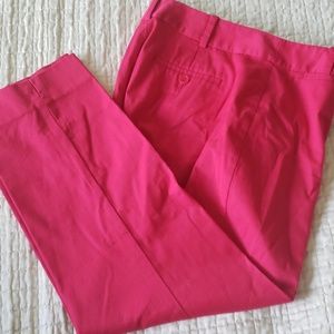 Talbots pink cropped pants